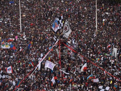 National Strike And Protests Against President Piñera