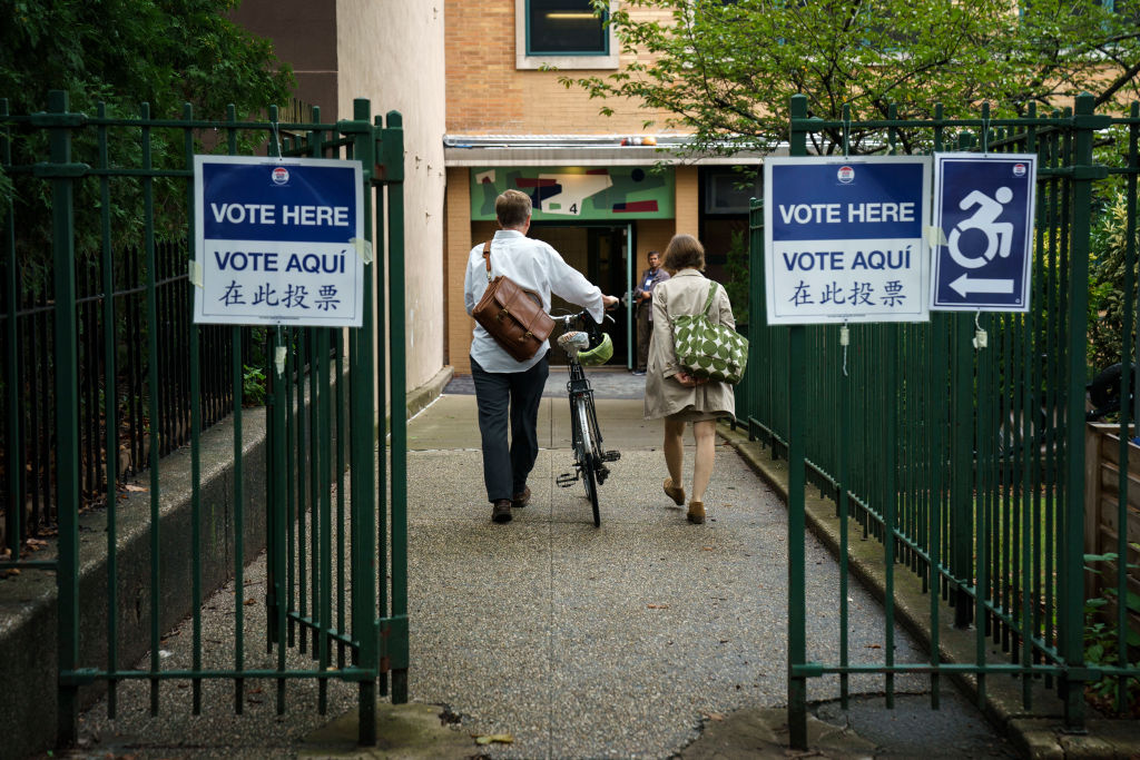 New Yorkers Go To The Polls In New York State Primary