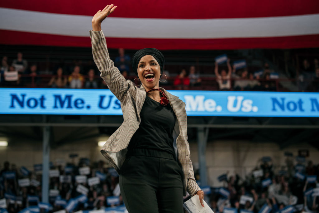 Presidential Candidate Sen. Bernie Sanders And Rep. Ilhan Omar Hold Campaign Rally At University Of Minnesota
