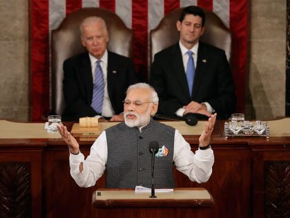 Indian Prime Minister Modi Addresses Joint Meeting Of Congress