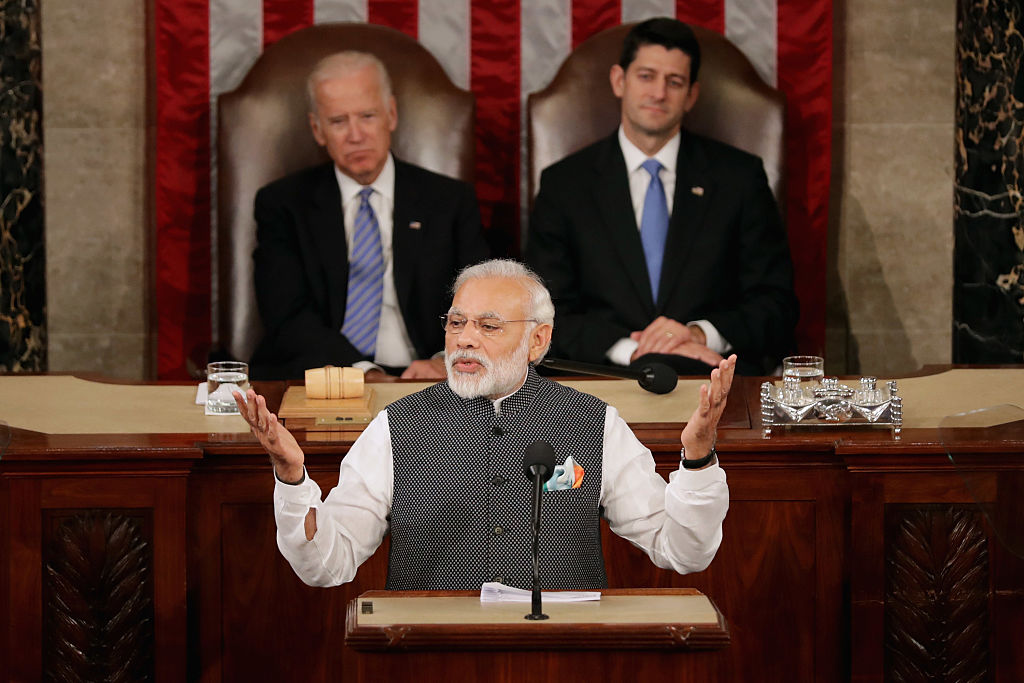 Indian Prime Minister Modi Addresses Joint Meeting Of Congress