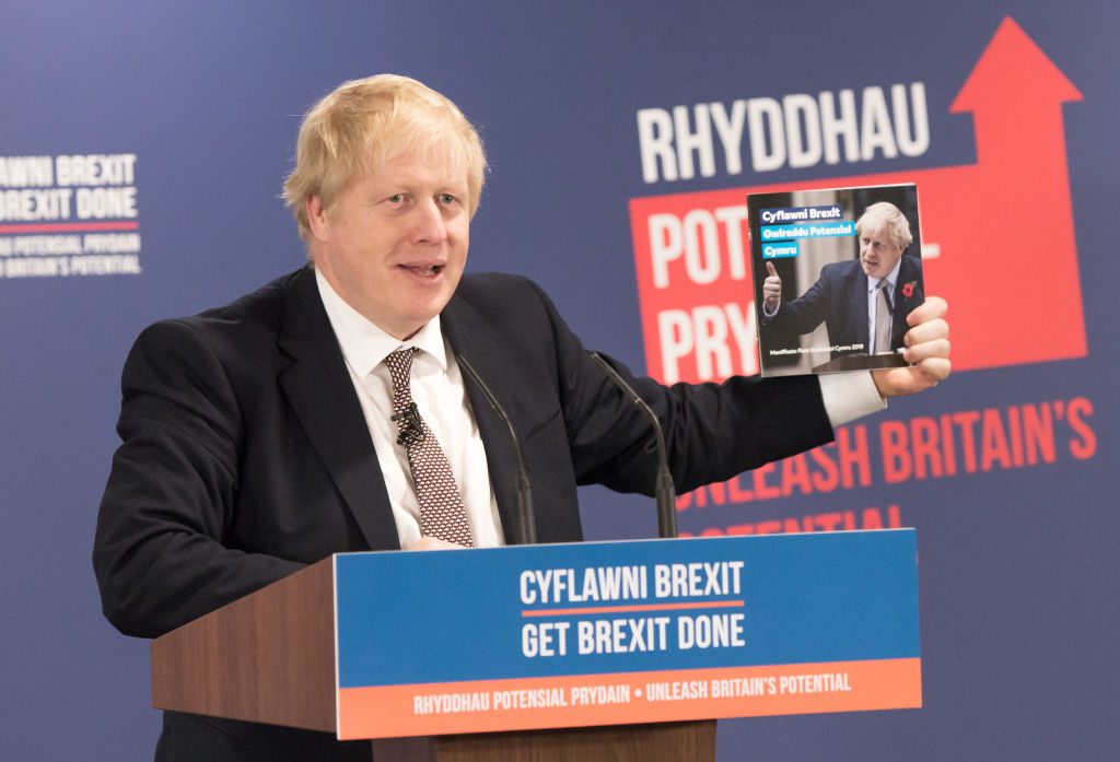 Britain's PM Johnson Launches Welsh Manifesto