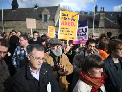 University Lecturers Protest Pension Changes