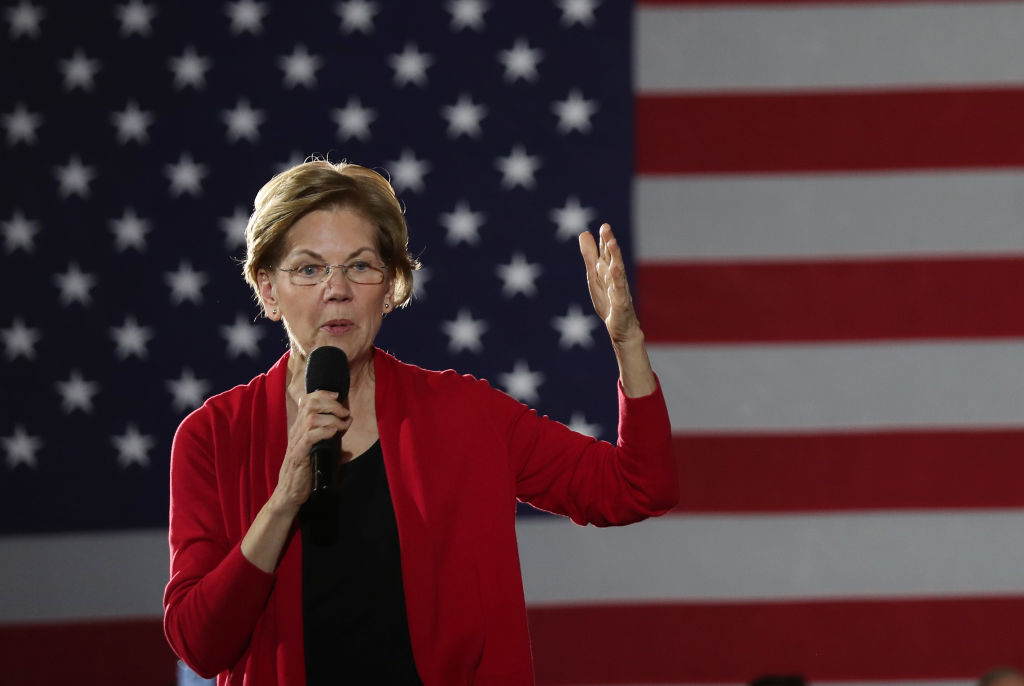 Presidential Candidate Elizabeth Warren Holds Town Hall In Des Moines