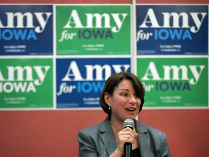 Democratic Presidential Candidate Amy Klobuchar Campaigns In Iowa