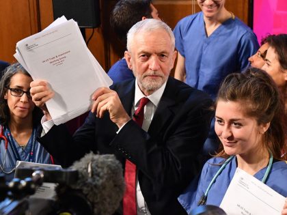 Jeremy Corbyn Makes Campaign Announcement On NHS