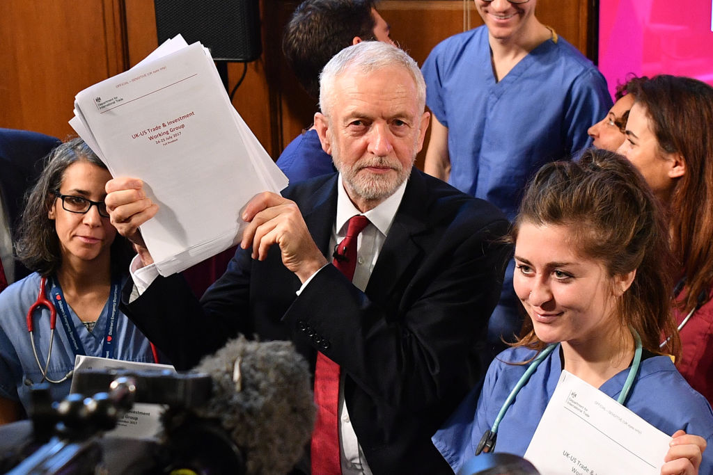 Jeremy Corbyn Makes Campaign Announcement On NHS