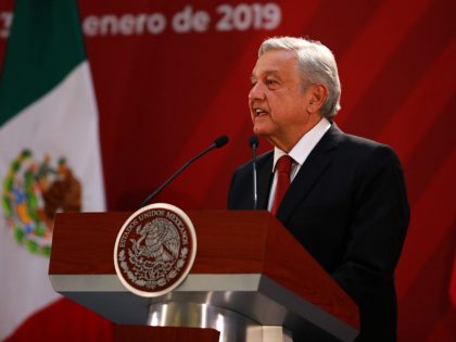 Andres Manuel Lopez Obrador Meets Pedro Sanchez Perez-Castejon Prime Minister of Spain