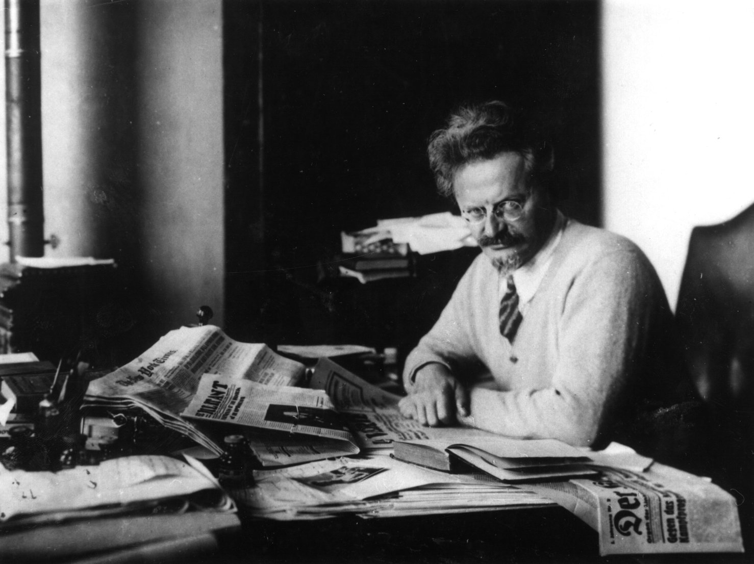 Trotsky In Study