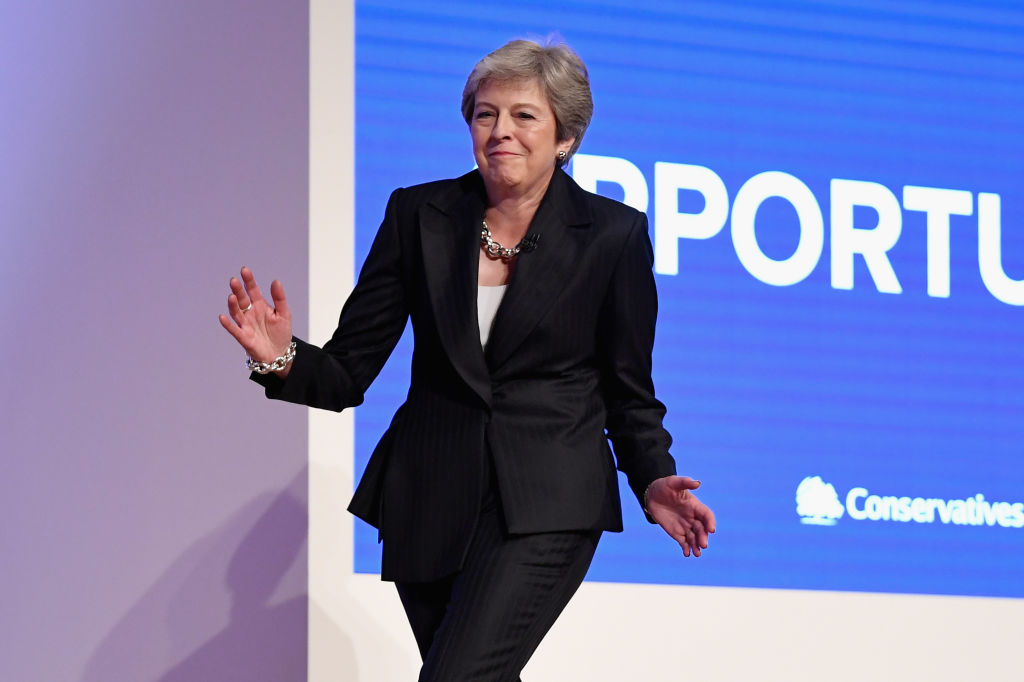 Conservative Party Leader Speaks To Conference On Day Four