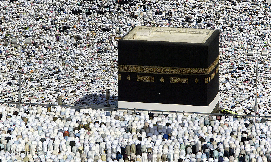 Muslim Pilgrims Attend Friday Prayer In Mecca