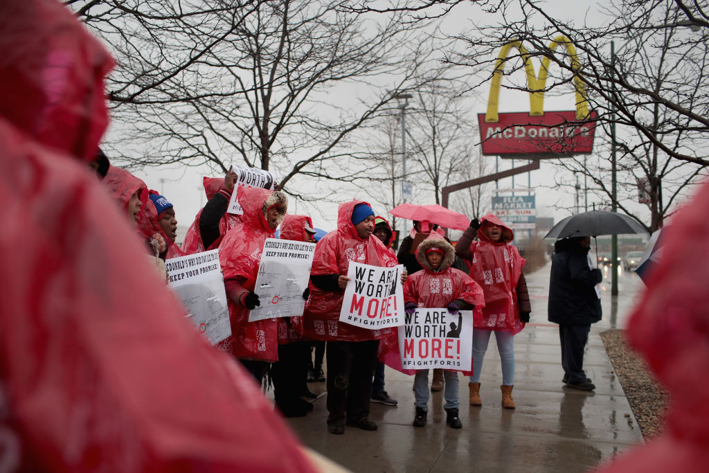 Chicago McDonald's Workers Protest Wages In Fast-Food Chain's Corporate Stores