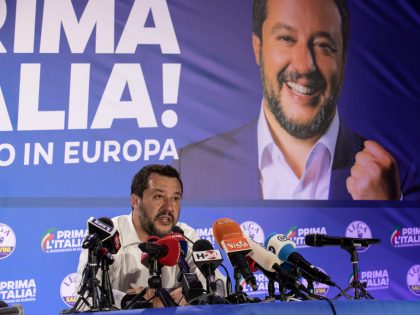 Salvini's Lega Party Holds EU Election Night Event