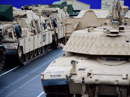 U.S. Military Ships Large Equipment Load To Europe