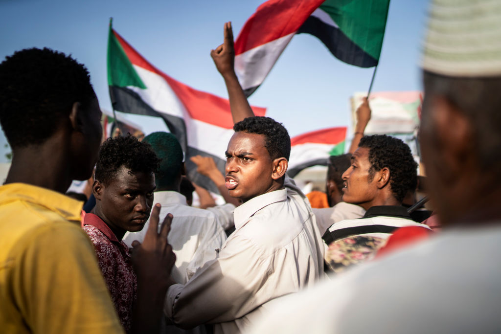 Demonstrators March For Civilian Rule In Sudan
