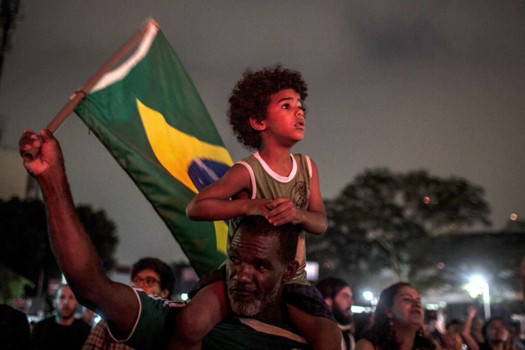 Protestors Rally Against Brazilian Presidential Candidate Jair Bolsonaro