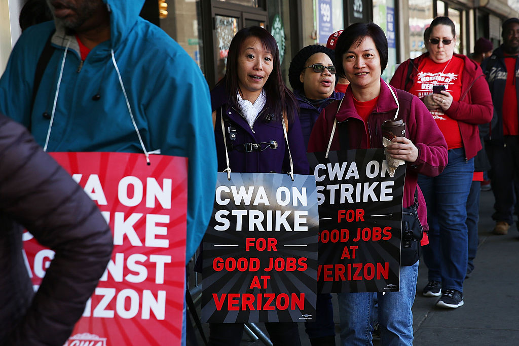 Verizon Workers Walk Off Jobs And Strike