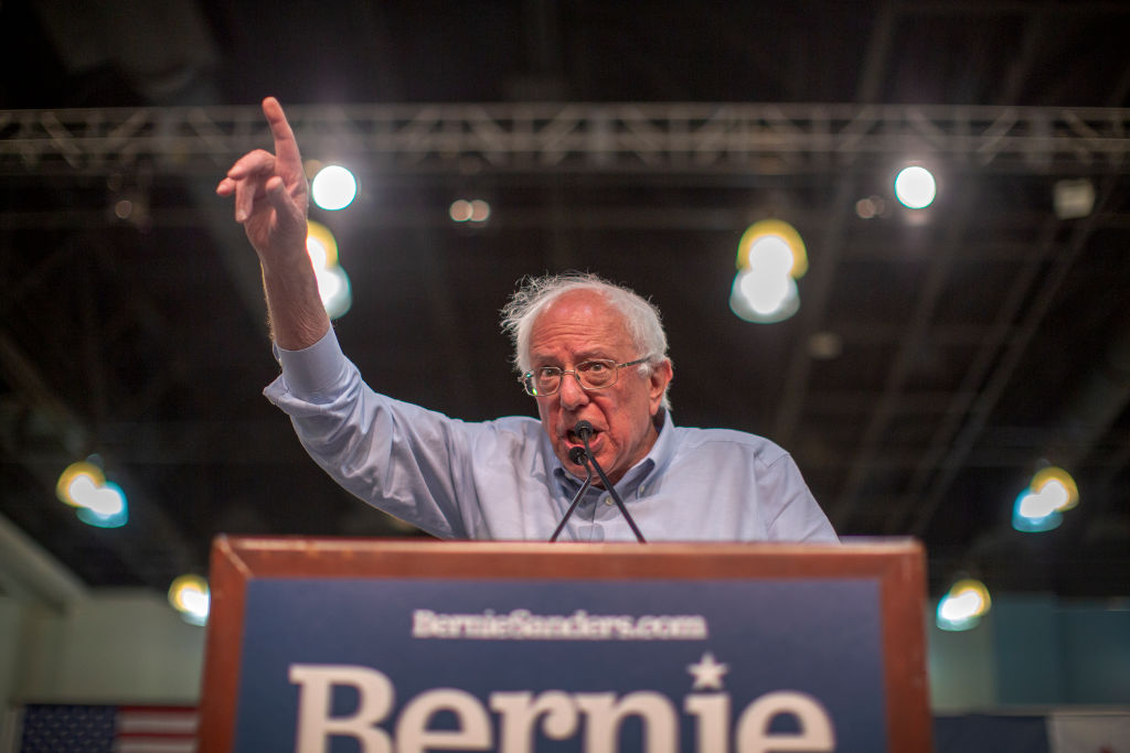 Bernie Sanders Holds Campaign Rally In Pasadena, CA