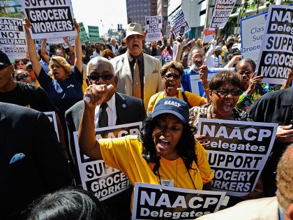 NAACP Members Join Labor March In Support Of Grocery Workers