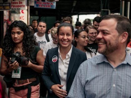 Progressive Challenger In Queens District Attorney Special Election Tiffany Caban Campaigns On Election Day