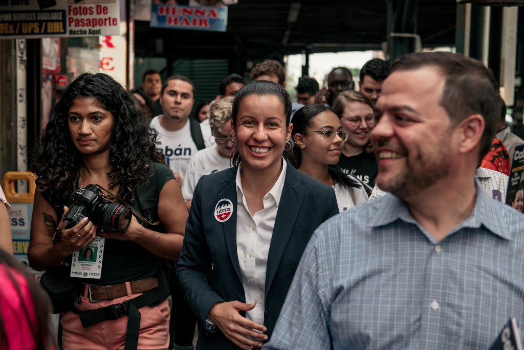 Progressive Challenger In Queens District Attorney Special Election Tiffany Caban Campaigns On Election Day