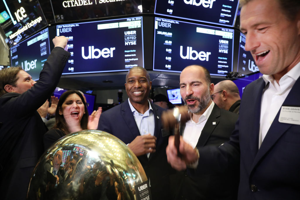 Uber Begins First Day Of Trading At New York Stock Exchange