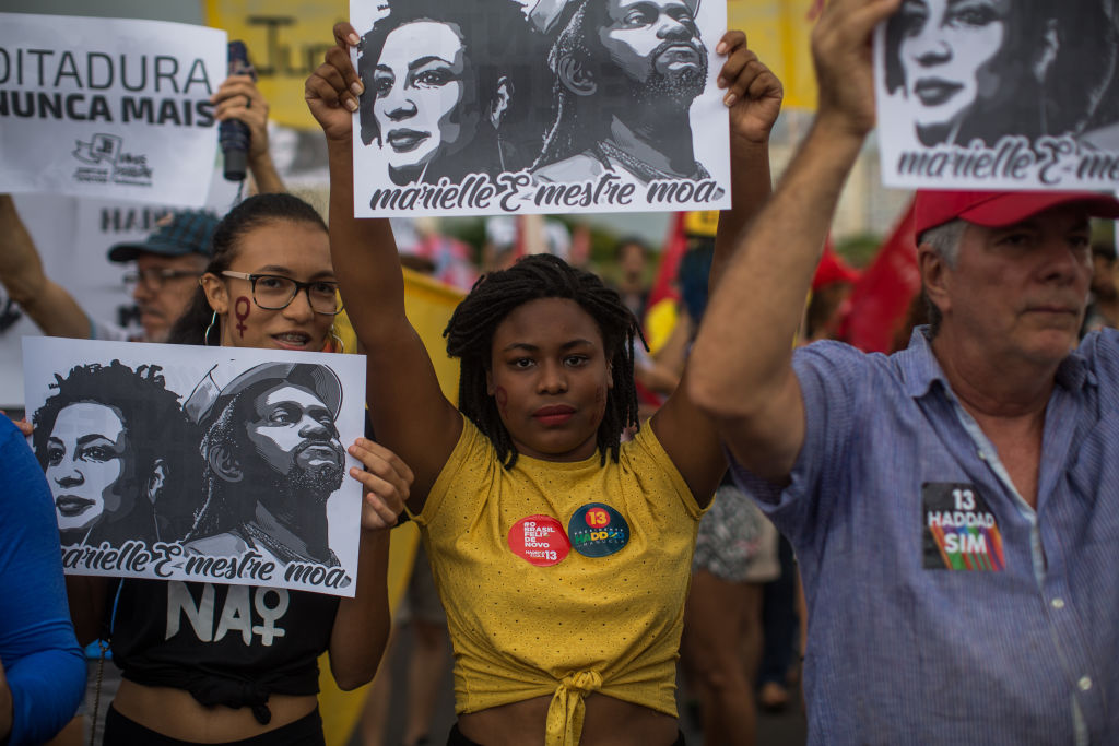 Protestors Rally Across Brazil Against Presidential Candidate Jair Bolsonaro
