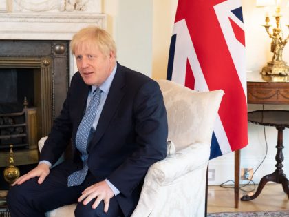Estonian PM Visits Downing Street For PM Johnson's First Meeting With Foreign Leader