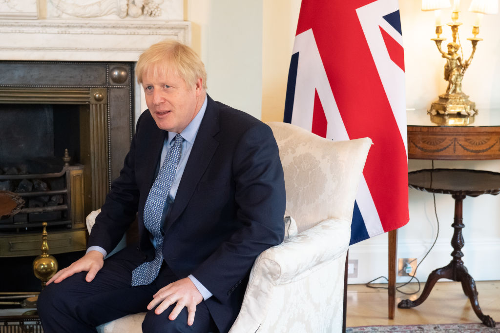 Estonian PM Visits Downing Street For PM Johnson's First Meeting With Foreign Leader