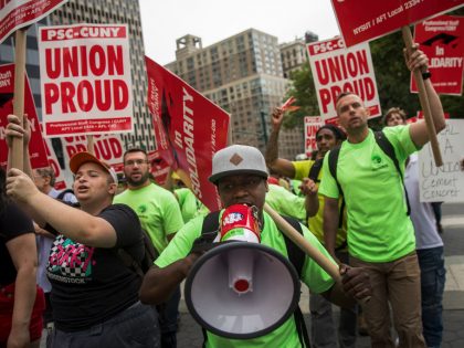 Union Activists Protest Supreme Court Janus v. AFSCME Decision In New York