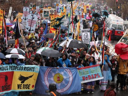 Standing Rock Sioux Tribe Rallies In Washington DC For Tribal Rights