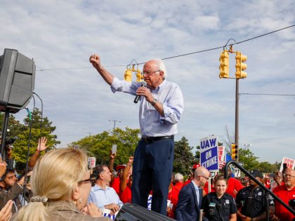 Sen. Bernie Sanders Joins UAW Picket Line In Detroit