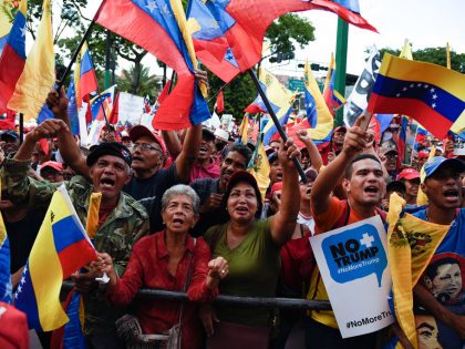 Anti-Trump Demonstration in Caracas After Economic Sanction From US