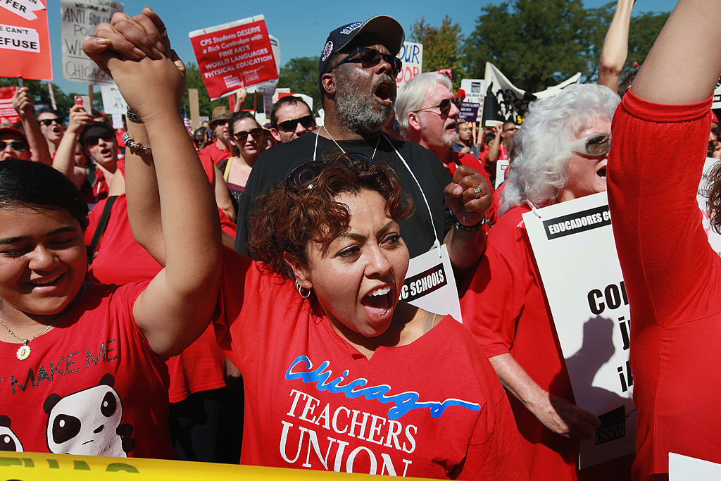 Chicago Teachers Union Holds Rally After Week of Striking