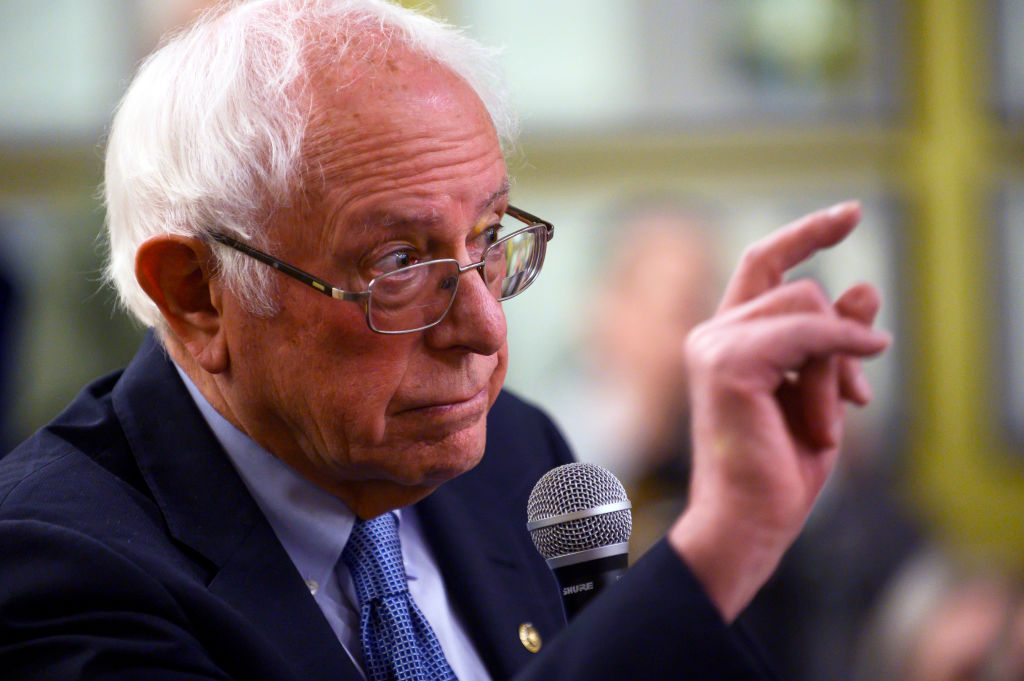 Sen. Bernie Sanders Holds Town Hall At Motorcycle Museum In Iowa