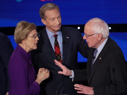 Democratic Presidential Candidates Participate In Presidential Primary Debate In Des Moines, Iowa