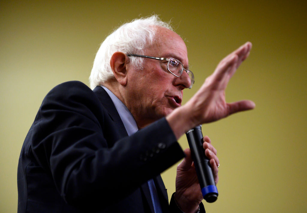 Sen. Bernie Sanders Holds Town Hall At Motorcycle Museum In Iowa