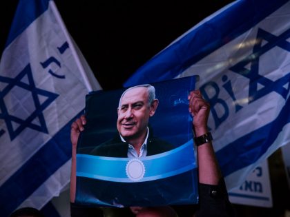 Supporters Of Benjamin Netanyahu Hold "Stop The Coup" Rally