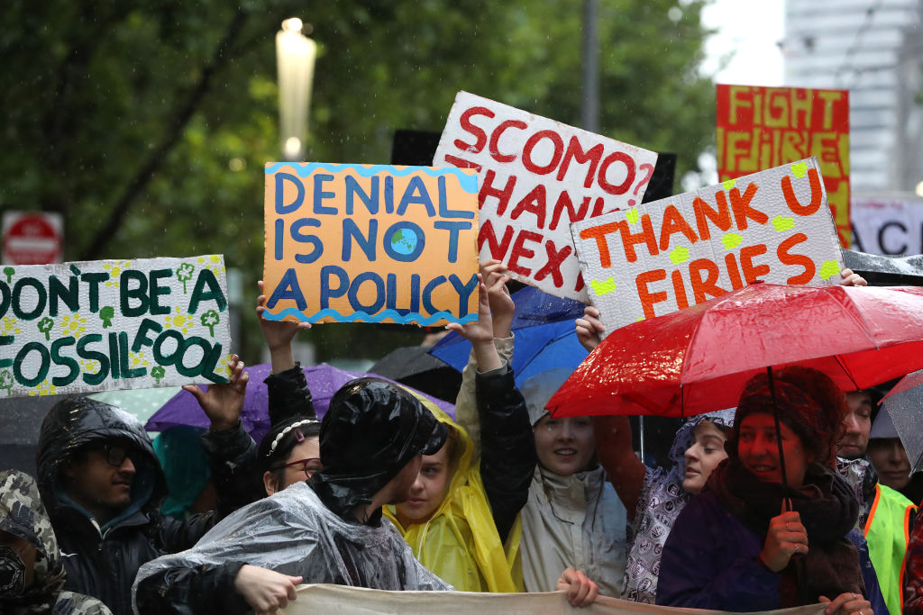Australians Rally Against Prime Minister Scott Morrison Over Bushfire Crisis