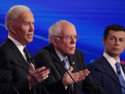 Democratic Presidential Candidates Participate In Presidential Primary Debate In Des Moines, Iowa