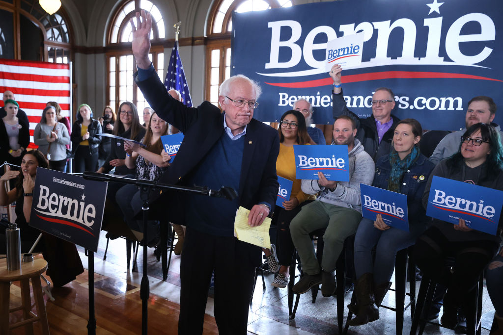Presidential Candidate Bernie Sanders holds Town Hall In Perry, Iowa