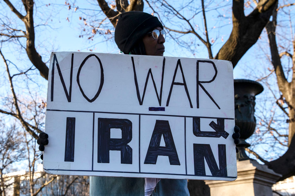 Anti-War Protesters Demonstrate Against Escalation Against Iran