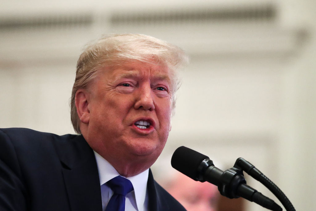 President Trump Welcomes College Football Champions LSU Tigers To The White House