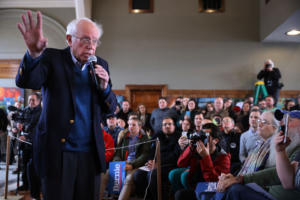 Presidential Candidate Bernie Sanders holds Town Hall In Perry, Iowa