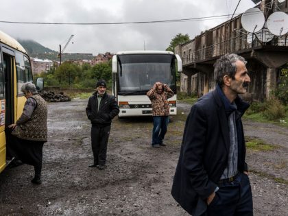 Displaced Civilians Arrive In Armenia As Nagorno-Karabakh Clash Grows