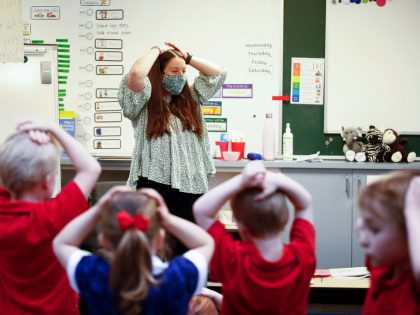 Melbourne Students Return To School As COVID-19 Restrictions Ease Slightly In Victoria