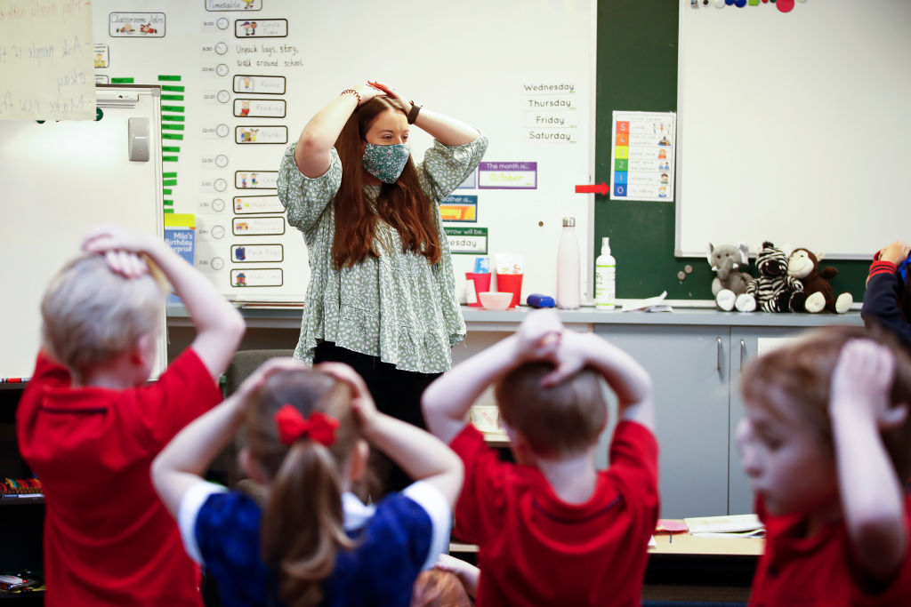 Melbourne Students Return To School As COVID-19 Restrictions Ease Slightly In Victoria
