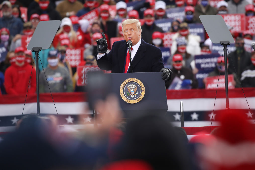 President Donald Trump Holds Rally In Reading, Pennsylvania