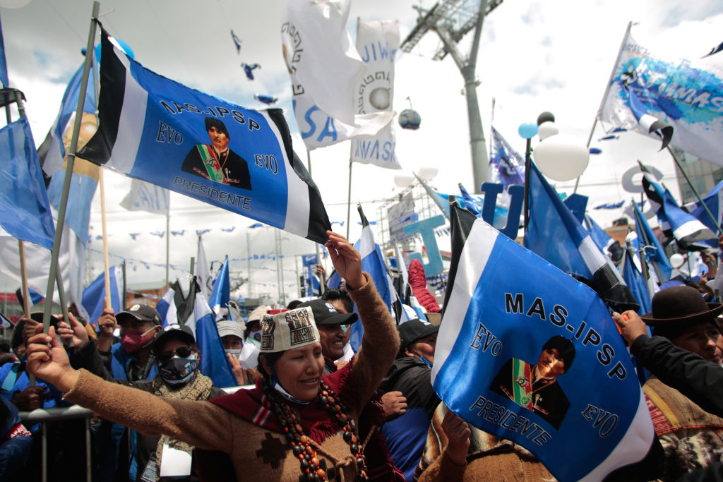 Candidate Luis Arce Closing Rally Ahead of Presidential Elections