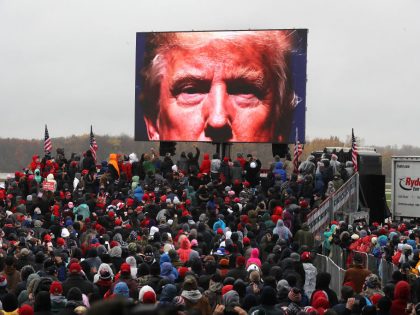 Donald Trump Campaigns For Re-Election In Michigan